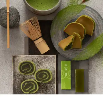 抹茶のお菓子の画像